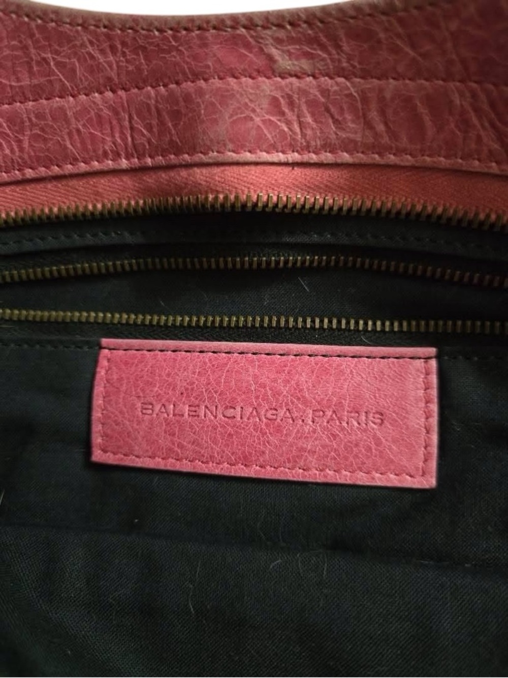 Auth Balenciaga City Pink Leather Shoulder Bag - Picture 7 of 12